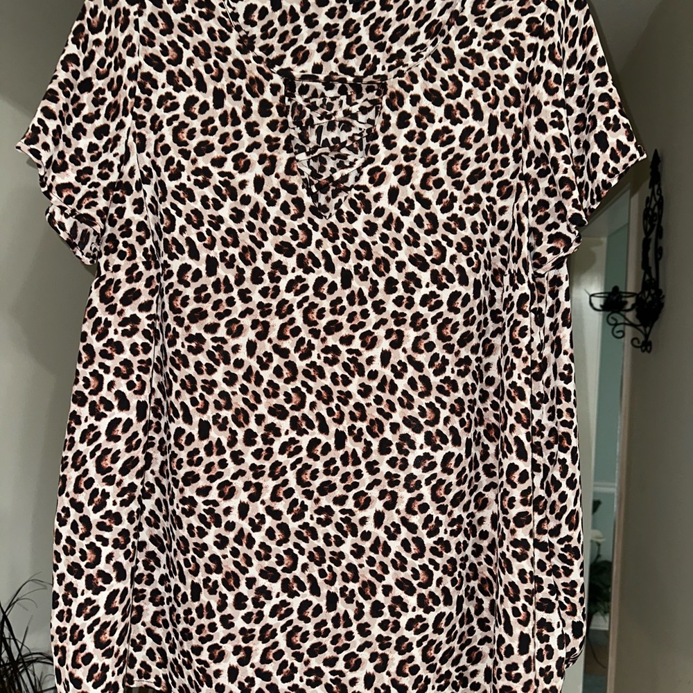 Leopard Print Women's Top
